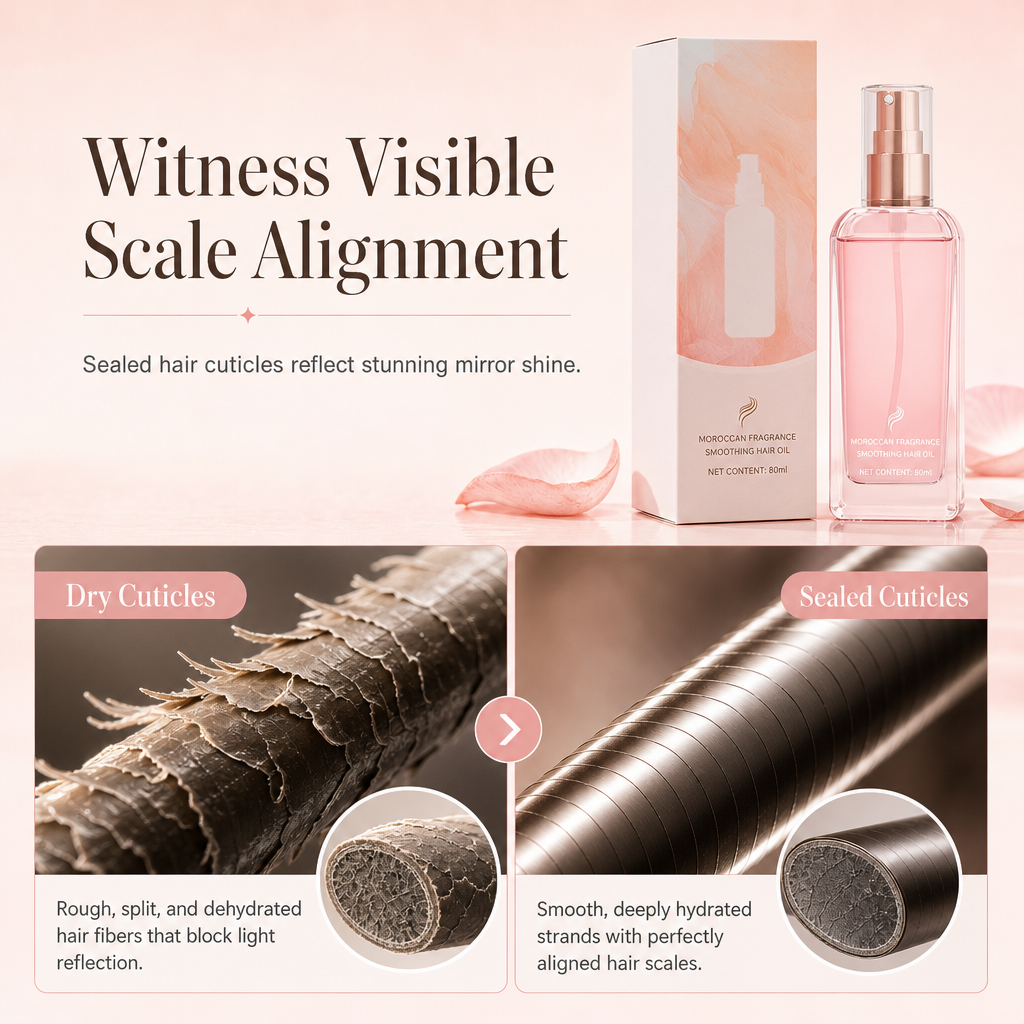 🌸 Marokkolainen tuoksuinen hiusöljysuihke | 80 ml