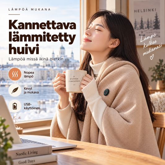 🎅 Parhaat talvilahjat 🔥 kannettava lämmitetty huivi