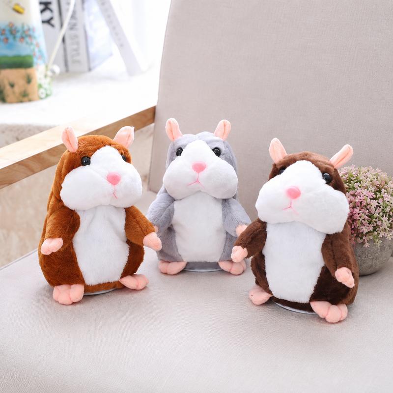🐹🎁NYT 50 % ALENNUS! Puhuva hamsteripehmo – toistaa sanasi, heiluttaa päätään automaattisesti, interaktiivinen pehmolelu, hauska oppimislelu lapsille ja juhlahumua