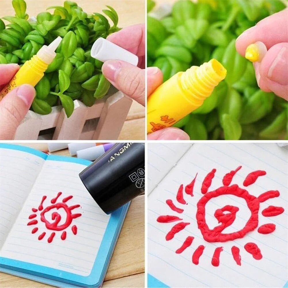 🖍️ Joulualennusmyynti, 50 % alennus🎁 Maagiset kuplakynät, lämpöaktivoituvat popcorn-kynät – DIY-3D-taidekynät lasten askarteluun