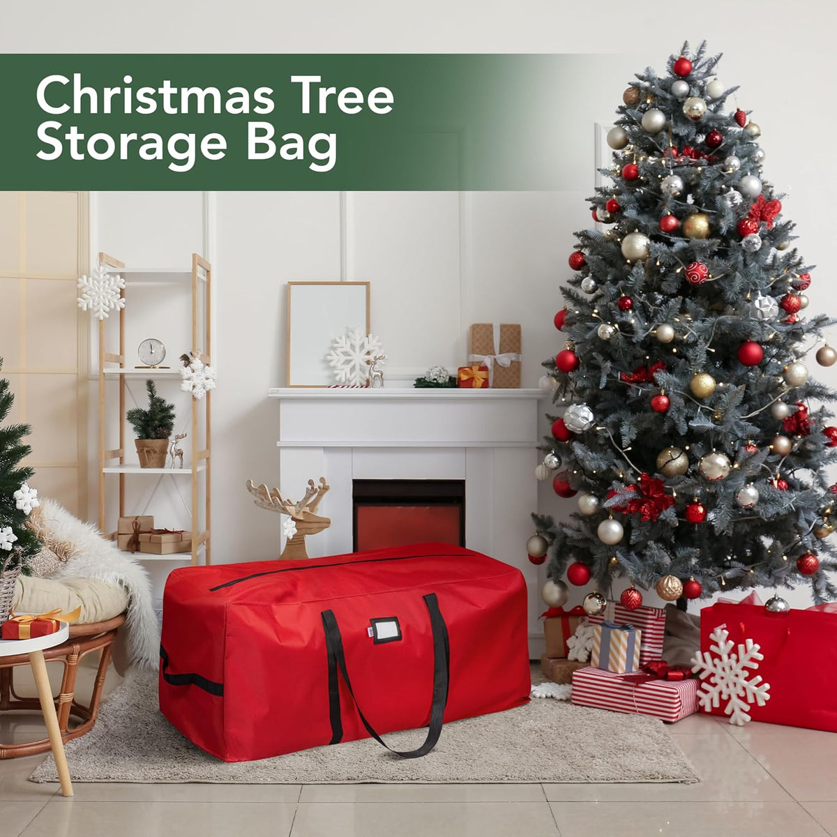 🎅 Joulutarjous -50% 🌟 Kestävä vesikestävä säilytyspussi joulukuuselle 🎄