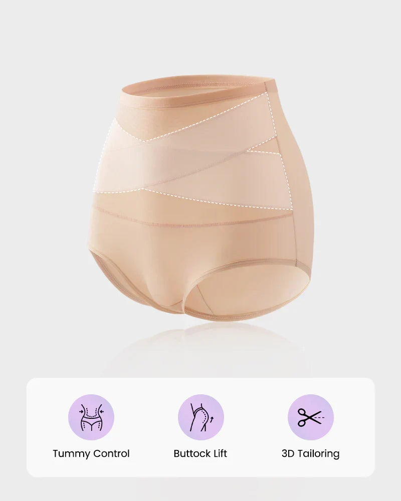 50 % alennus💕Plus-kokoiset, korkeavyötäröiset, vatsaa muotoilevat alushousut
