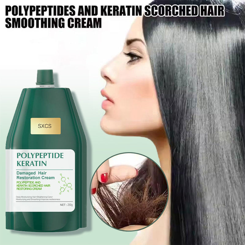 ⏳Ajallisesti rajoitettu 50 %:n alennus⏰Polypeptidi-keratiini-kosteuttava ja silottava hiusten vaurioiden korjausvoide🥇