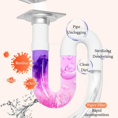 🚰 Ajankohtainen 50 %:n alennus ✨ Viemärinpuhdistusjauhe — poistaa tukoksia, poistaa hajuja ja on putkille turvallinen 🌿