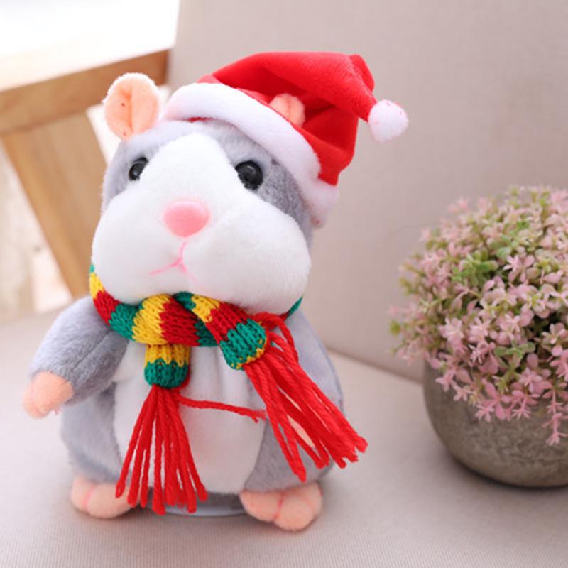 🐹🎁NYT 50 % ALENNUS! Puhuva hamsteripehmo – toistaa sanasi, heiluttaa päätään automaattisesti, interaktiivinen pehmolelu, hauska oppimislelu lapsille ja juhlahumua