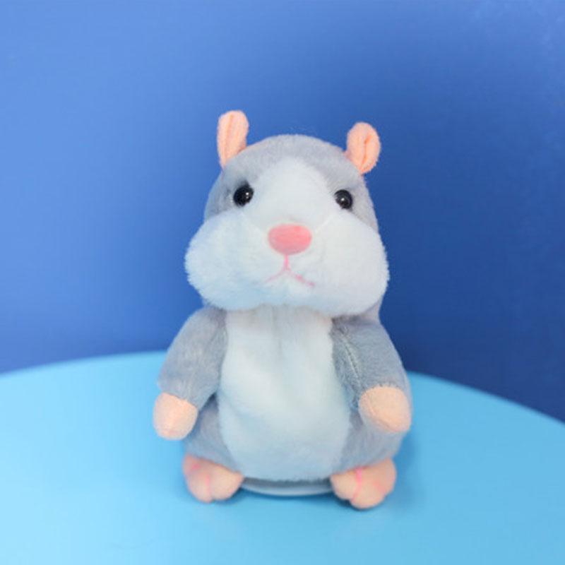 🐹🎁NYT 50 % ALENNUS! Puhuva hamsteripehmo – toistaa sanasi, heiluttaa päätään automaattisesti, interaktiivinen pehmolelu, hauska oppimislelu lapsille ja juhlahumua