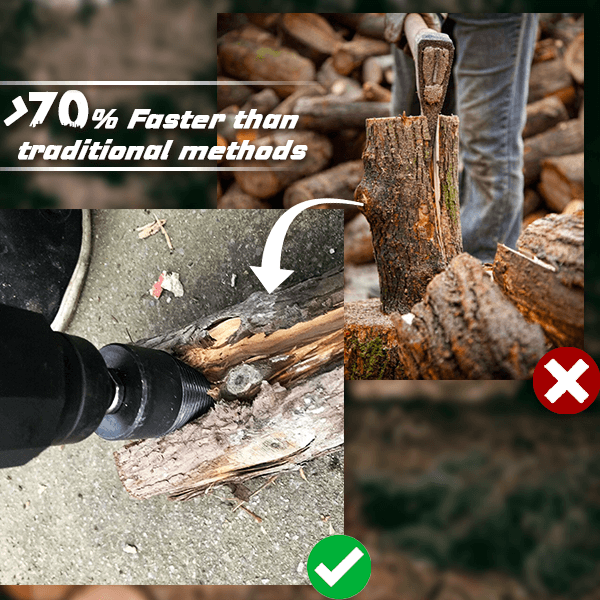 🥳Ammattitason ratkaisu polttopuun valmisteluun. Kestävä porasarja hoitaa puiden käsittelyn nopeasti. 🛠️⚡