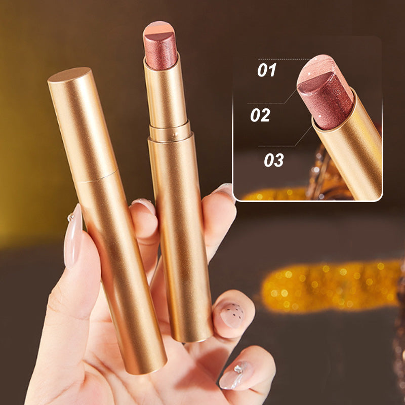 ⚡ GRADIENT EYESHADOW STICK - 3-värinen sekoitus ja helppo levitys, pitkäkestoinen vedenpitävä koostumus, kannettava on-the-go-meikkiin 🌟🎨