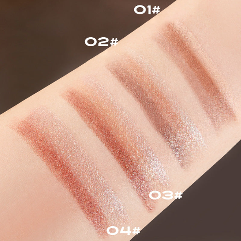 ⚡ GRADIENT EYESHADOW STICK - 3-värinen sekoitus ja helppo levitys, pitkäkestoinen vedenpitävä koostumus, kannettava on-the-go-meikkiin 🌟🎨