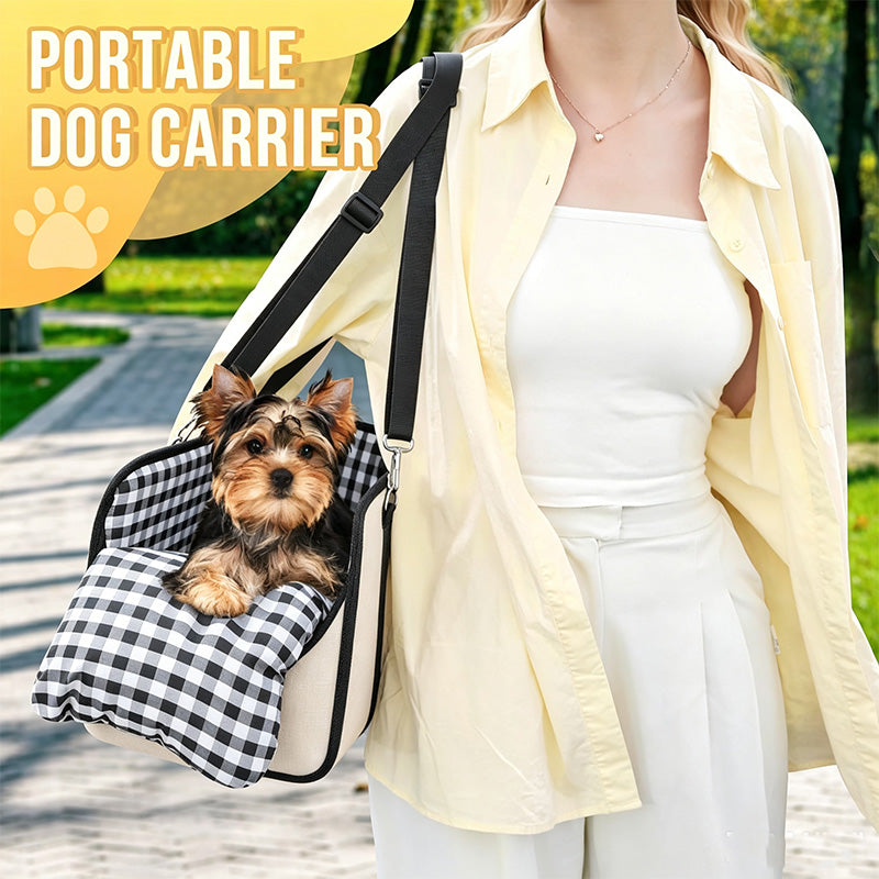 🐶NYT 50 % ALENNUS!🎁 Secure Travel Pet Booster – kannettava koiran turvaistuin, mukana turvavaljaat; pehmustettu matkakotelo pienille ja keskikokoisille koirille