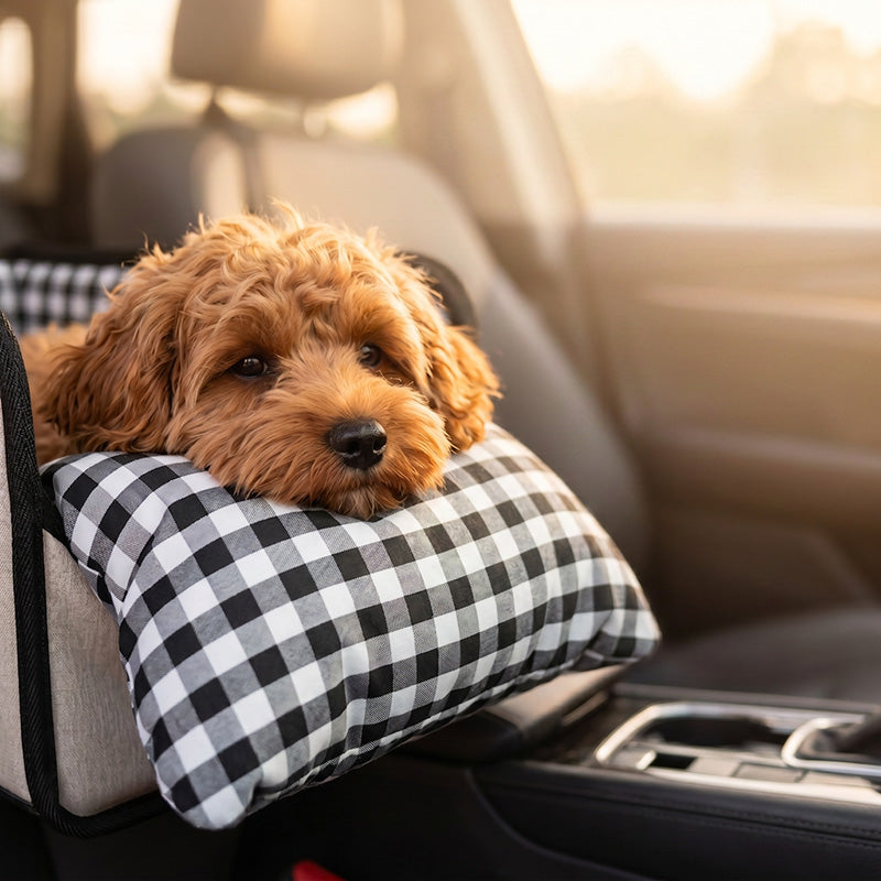 🐶NYT 50 % ALENNUS!🎁 Secure Travel Pet Booster – kannettava koiran turvaistuin, mukana turvavaljaat; pehmustettu matkakotelo pienille ja keskikokoisille koirille