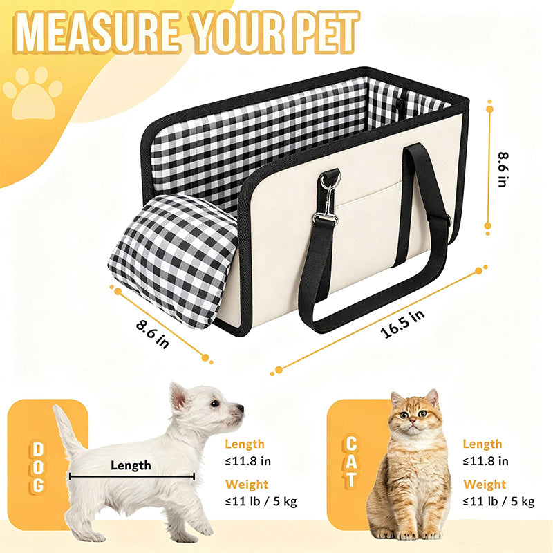 🐶NYT 50 % ALENNUS!🎁 Secure Travel Pet Booster – kannettava koiran turvaistuin, mukana turvavaljaat; pehmustettu matkakotelo pienille ja keskikokoisille koirille