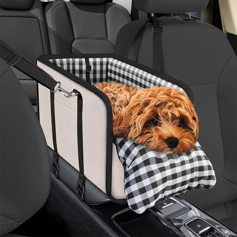 🐶NYT 50 % ALENNUS!🎁 Secure Travel Pet Booster – kannettava koiran turvaistuin, mukana turvavaljaat; pehmustettu matkakotelo pienille ja keskikokoisille koirille
