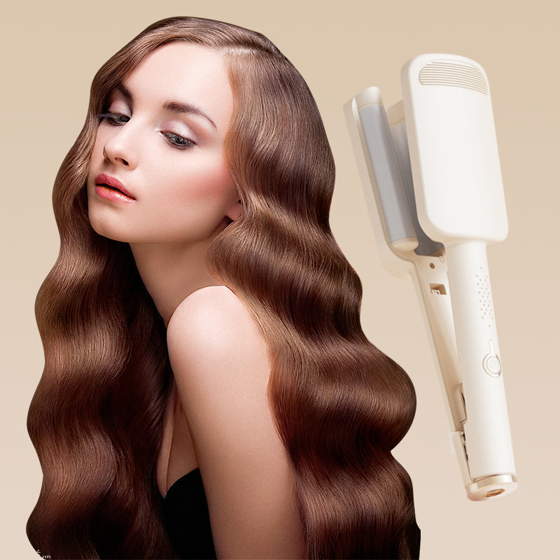 🔥 MÄÄRÄAIKAINEN -50 % TARJOUS! ✨ 🌸 32 mm:n aaltokiharrin – suuret kimmoisat kiharat, 4 säädettävää lämpöasetusta ja negatiivinen ionohoito – salonkilaatuista muotoilua kotona 💇‍♀️