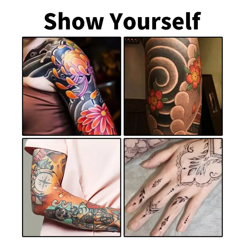 🎨Täydellinen ainutlaatuiseen kehonkoristeluun🌈Tussit väliaikaisiin tatuointeihin iholle