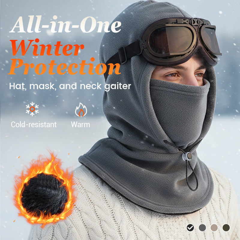 ⏳ALEEN VIIMEINEN PÄIVÄ – 50 % ALENNUS!!✨Lämpöeristetty balaclava-kasvomaski, jossa on kiristysnauha