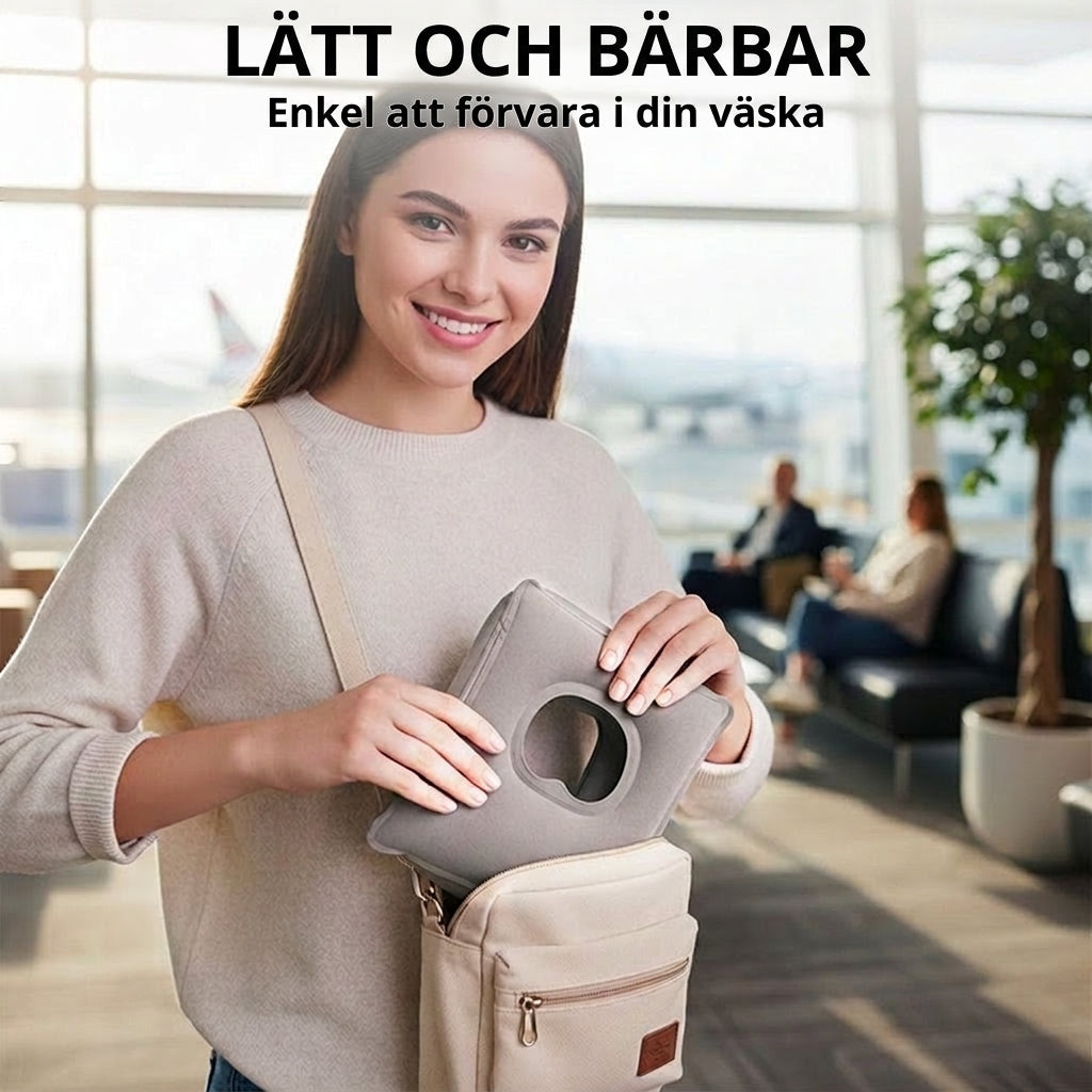 🛏️ NYT 50 % ALENNUS! ✈️ Kannettava, puhallettava ja ergonominen matkatyyny – 360° niskatuki ja 45°:n täydellinen kulma matkalle 💤