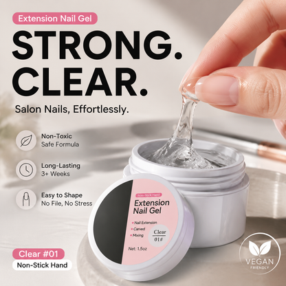 💅 50 % ALENNUS! ✨ Kestävä kynsien pidennysgeeli – helppokäyttöinen koostumus kauniiden DIY-kynsien pidennyksiin 💖