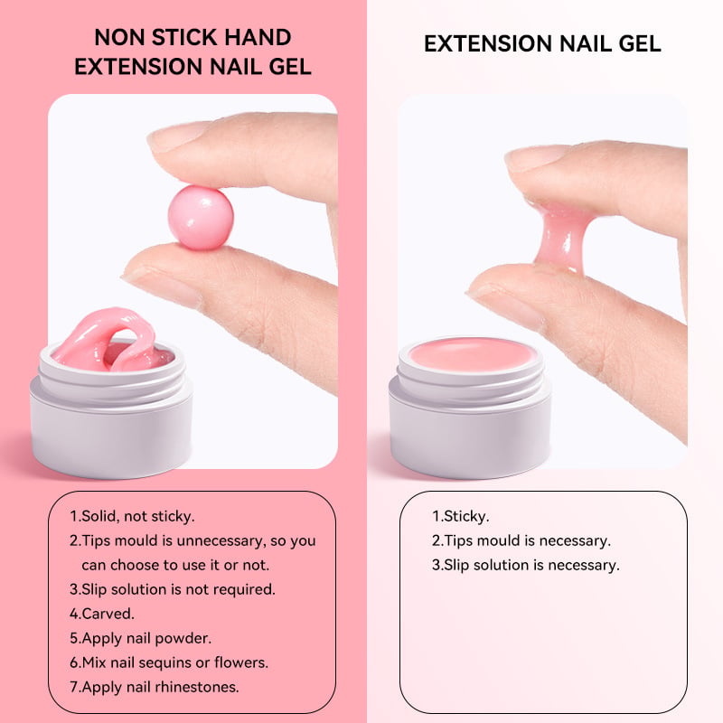 💅 50 % ALENNUS! ✨ Kestävä kynsien pidennysgeeli – helppokäyttöinen koostumus kauniiden DIY-kynsien pidennyksiin 💖