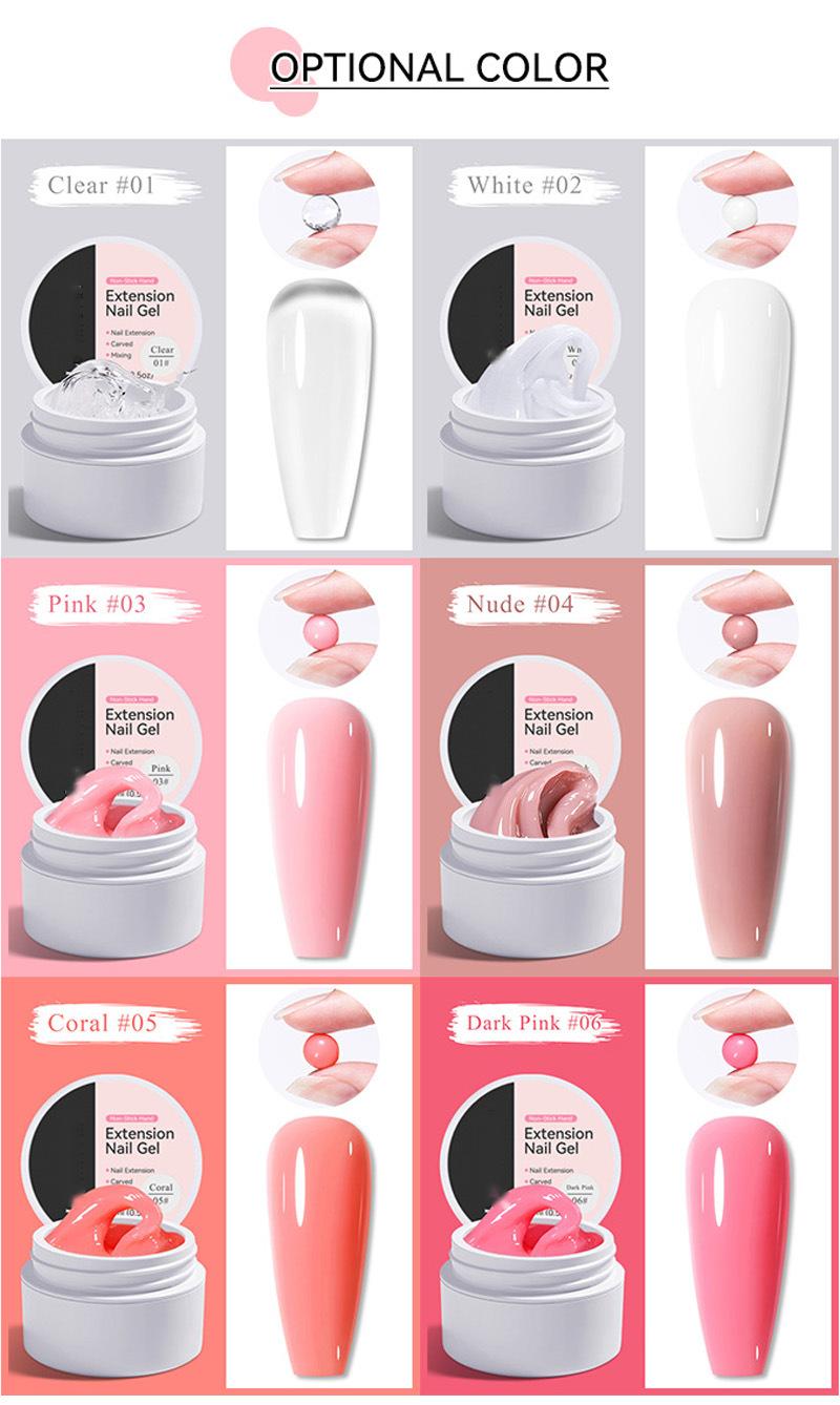 💅 50 % ALENNUS! ✨ Kestävä kynsien pidennysgeeli – helppokäyttöinen koostumus kauniiden DIY-kynsien pidennyksiin 💖