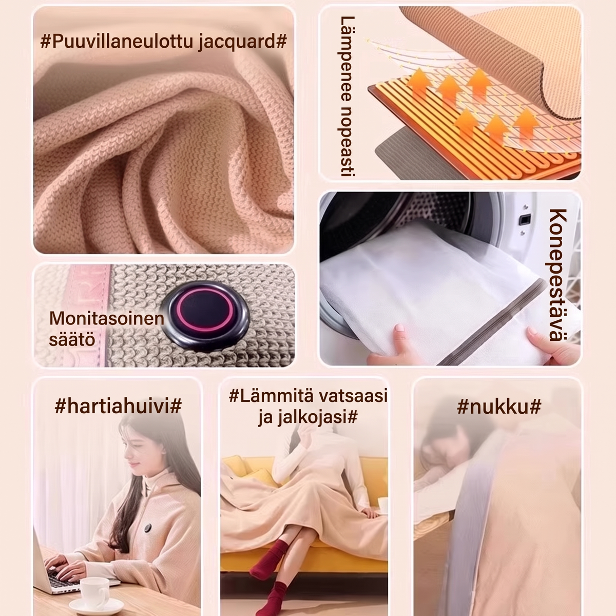 🎅 Parhaat talvilahjat 🔥 kannettava lämmitetty huivi