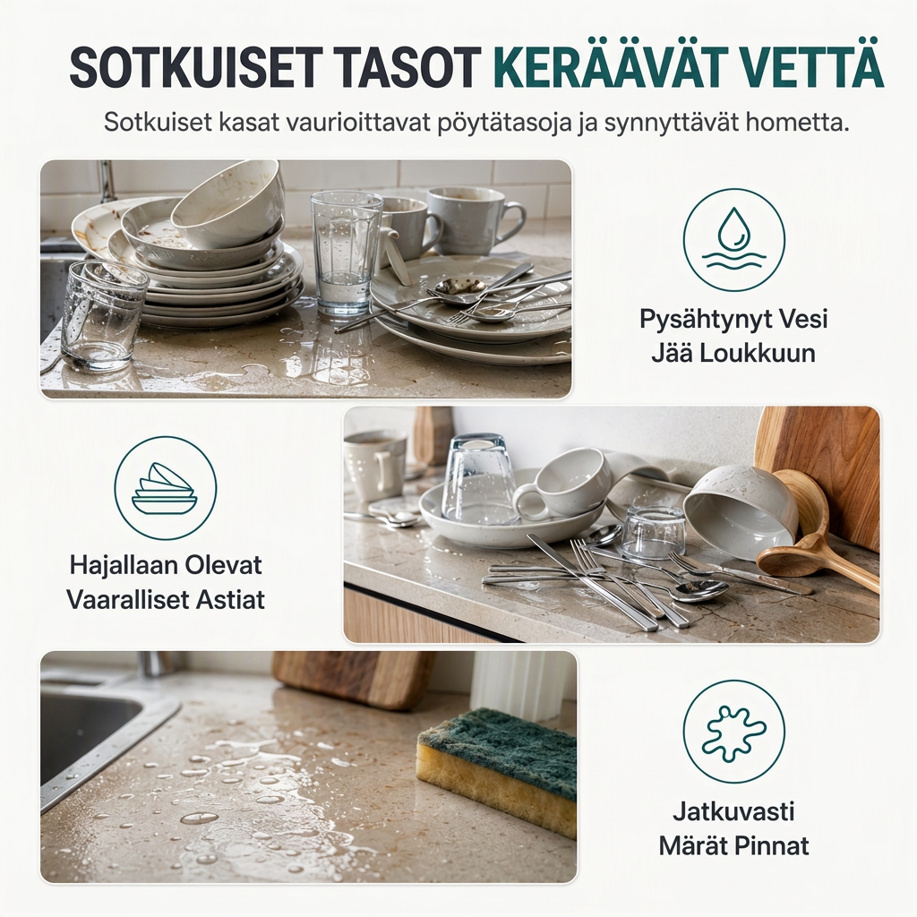 🍽️💧Säästä nyt 50 %! Monikerroksinen teräksinen astiankuivaus teline – kaksikerroksinen pystysuora astiasäilytys, jossa on tarjotin ja ruokailuvälineiden pidike, työkaluton asennus keittiön tasolle.