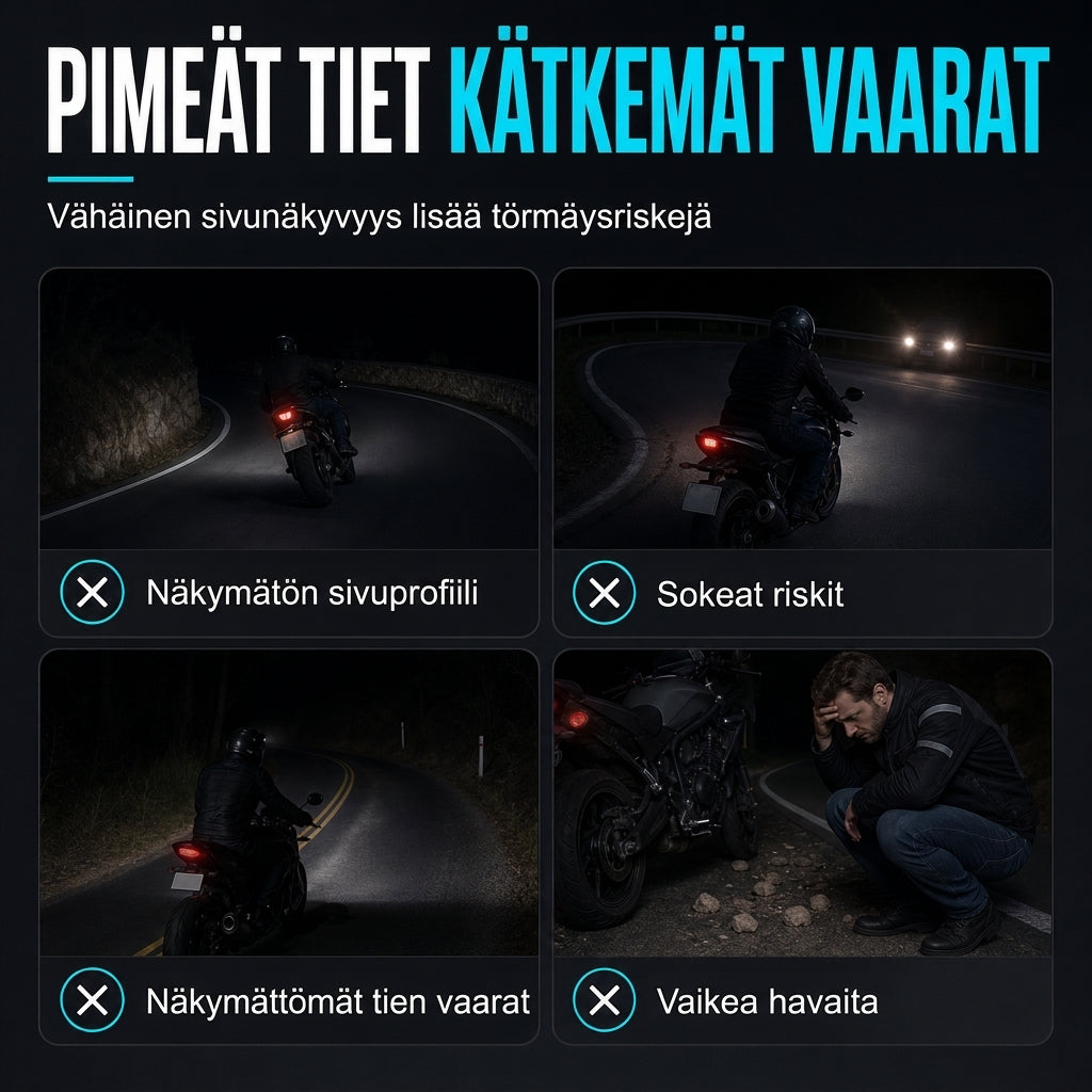 🔥Ajallisesti rajoitettu 50 %:n alennus⏰Moottoripyörän LED-enkelinsiipien maahanheittovalot