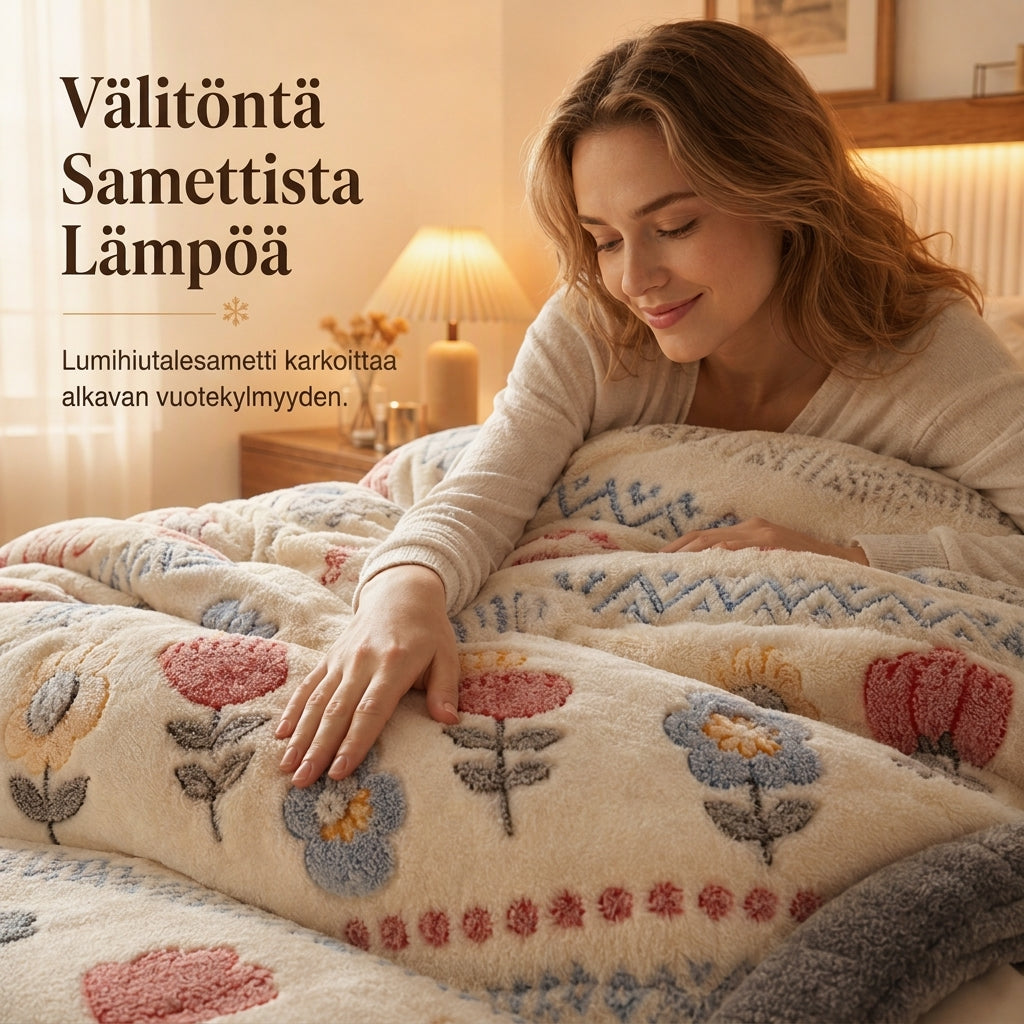 🛌 Kaksipuolinen sherpa-talvipeitto – paksu, lämmin ja samettisen pehmeä – kodikas vuodevaate kylmiin öihin❄️