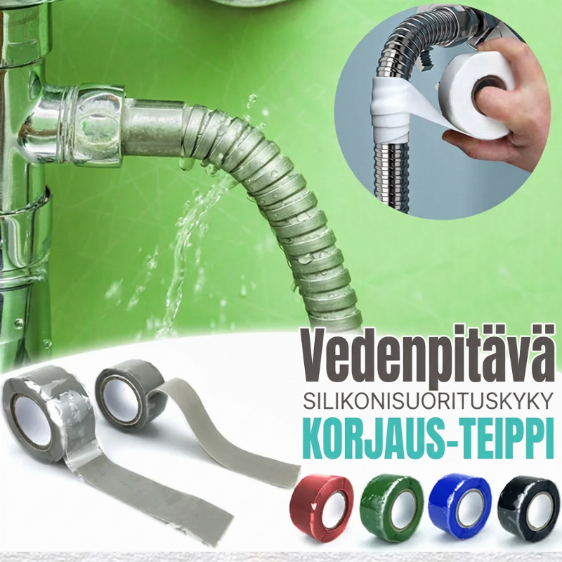 📦 -50% ALENNETTU NYT!Vedenpitävä itsesulkeutuva silikoni teippi