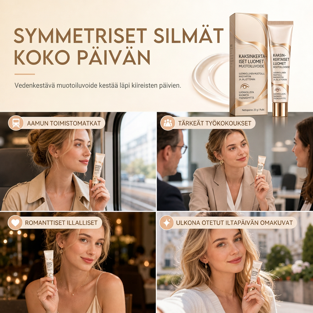 👁️ 50% ALENNUS NYT! Kaksoisripsien muotoiluvoide – näkymätön ja pitkäkestoinen silmäripsien muotoeligeeli, hellä ja läpinäkyvä koostumus luonnollisille verhotuille ja epätasaisille silmille