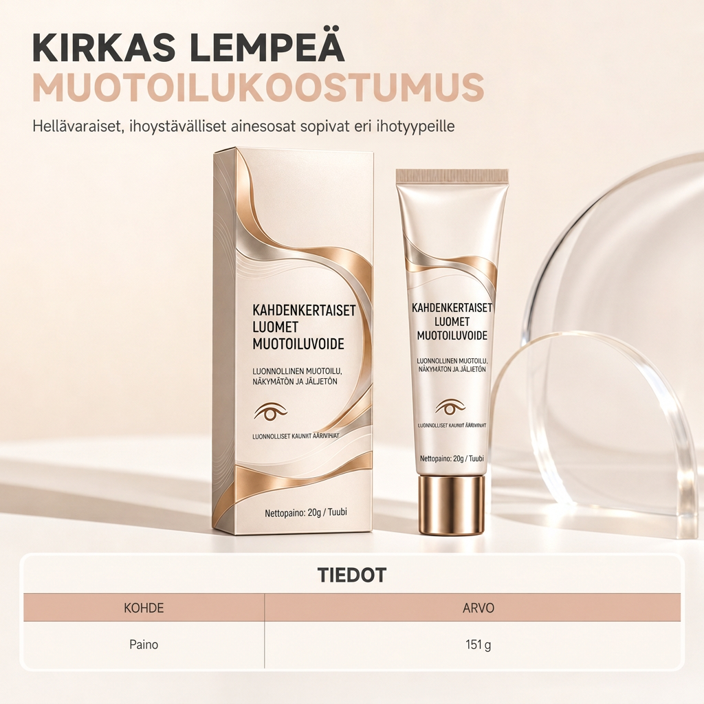 👁️ 50% ALENNUS NYT! Kaksoisripsien muotoiluvoide – näkymätön ja pitkäkestoinen silmäripsien muotoeligeeli, hellä ja läpinäkyvä koostumus luonnollisille verhotuille ja epätasaisille silmille