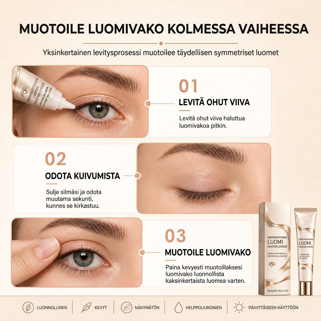 👁️ 50% ALENNUS NYT! Kaksoisripsien muotoiluvoide – näkymätön ja pitkäkestoinen silmäripsien muotoeligeeli, hellä ja läpinäkyvä koostumus luonnollisille verhotuille ja epätasaisille silmille