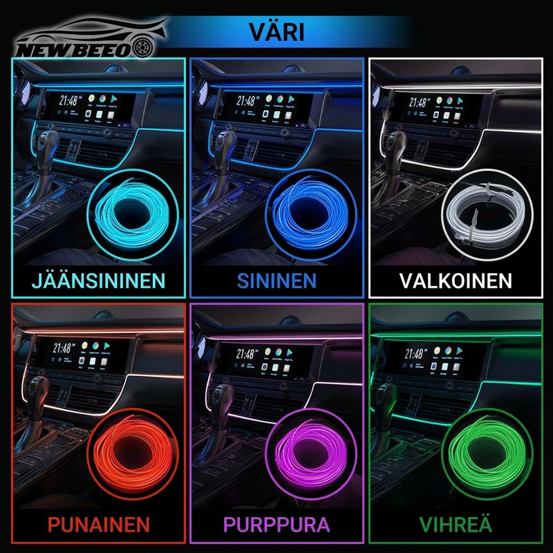 🎁 Vuoden 2026 uutuus: 50% alennus 💥 Auton sisätilojen LED-nauhatunnelmavalo Pro – lisää mukautettu hehku matkustamoon, helppo asentaa ja loistava ilta-ajeluihin 💡