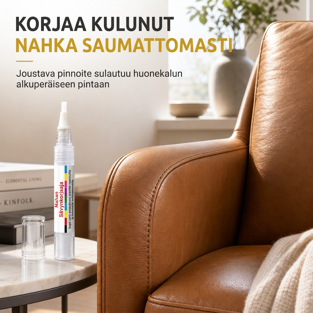 🖊️✨ Nahkainen korjauskynä – värin palautus ja naarmujen korjaus yhdessä tuotteessa 💪