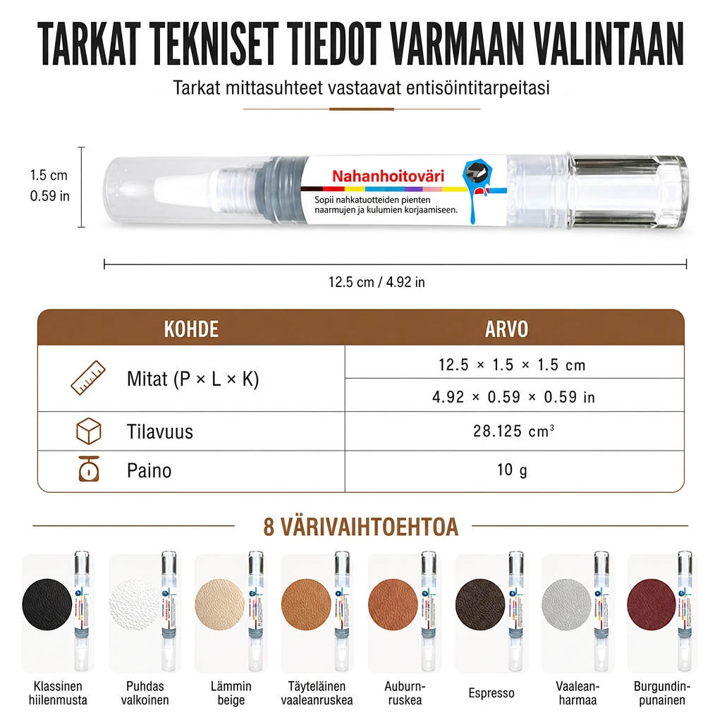 🖊️✨ Nahkainen korjauskynä – värin palautus ja naarmujen korjaus yhdessä tuotteessa 💪