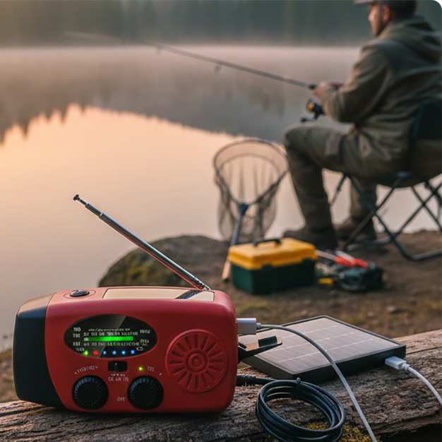 🎁Uutuudet 2026 – 50 % alennus💥🔋Monitoiminen kannettava aurinkokäyttöinen hätäradio – varavirtalähde, käsikampi ja säävaroitustoiminto⚡